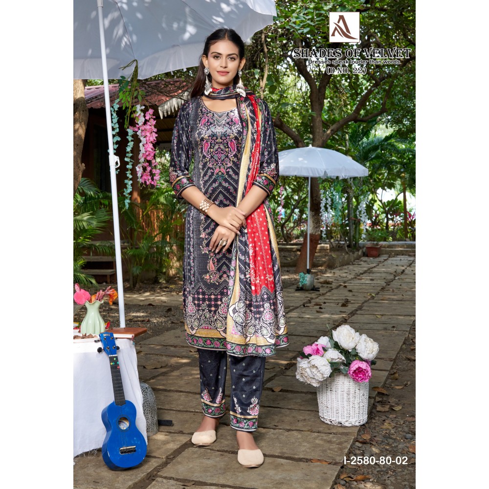 SHADE OF VELVET 22 ALOK (winter Collection)