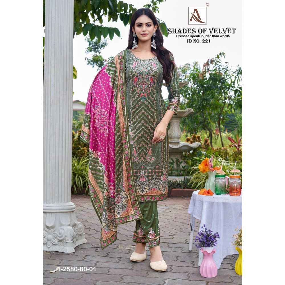 SHADE OF VELVET 22 ALOK (winter Collection)