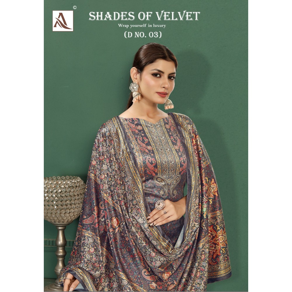 SHADE OF VELVET 3 ALOK (winter Collection)
