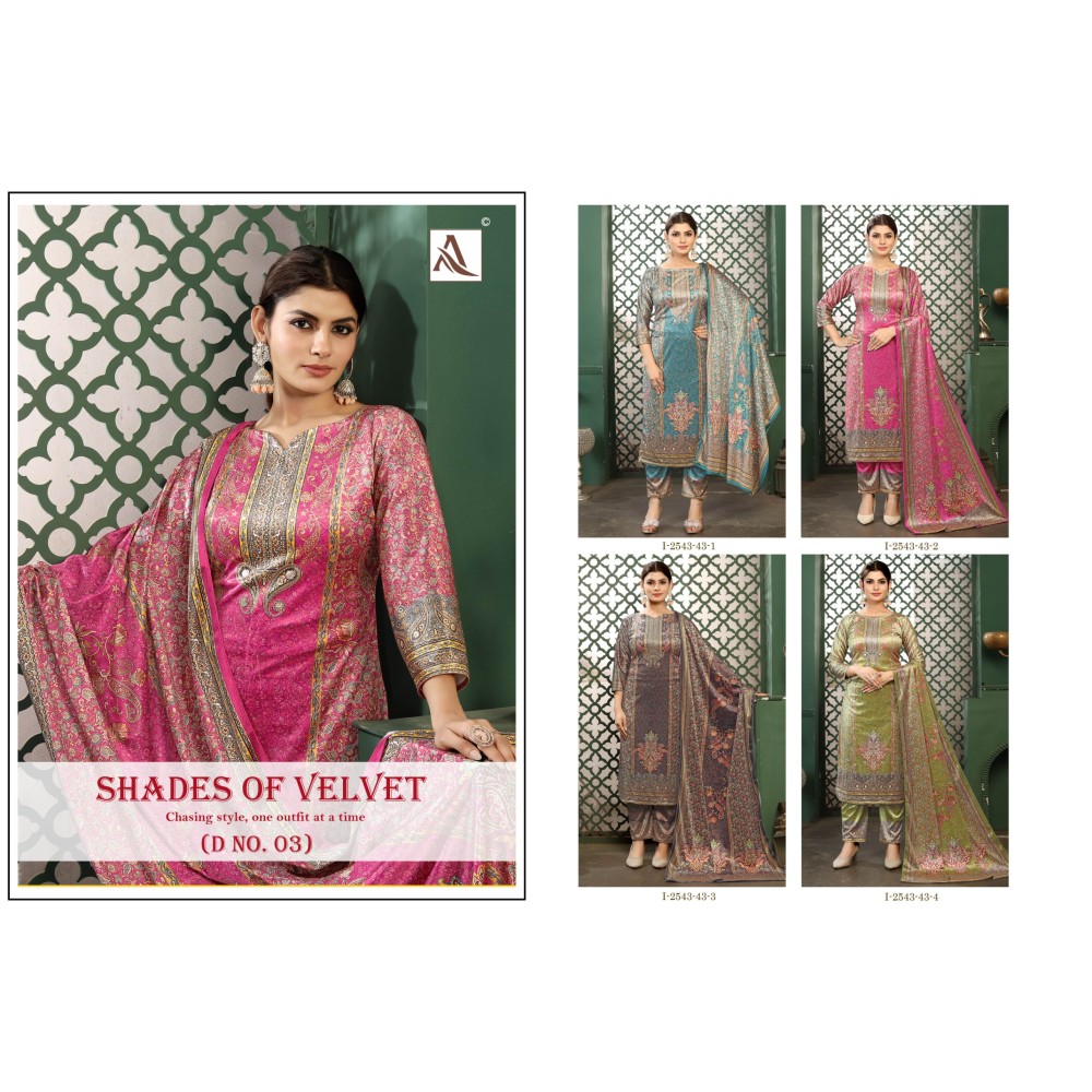 SHADE OF VELVET 3 ALOK (winter Collection)