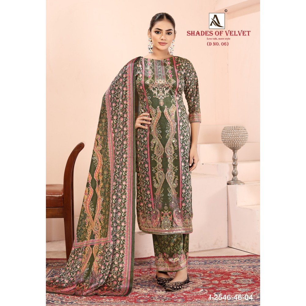 SHADE OF VELVET 6 ALOK (winter Collection)