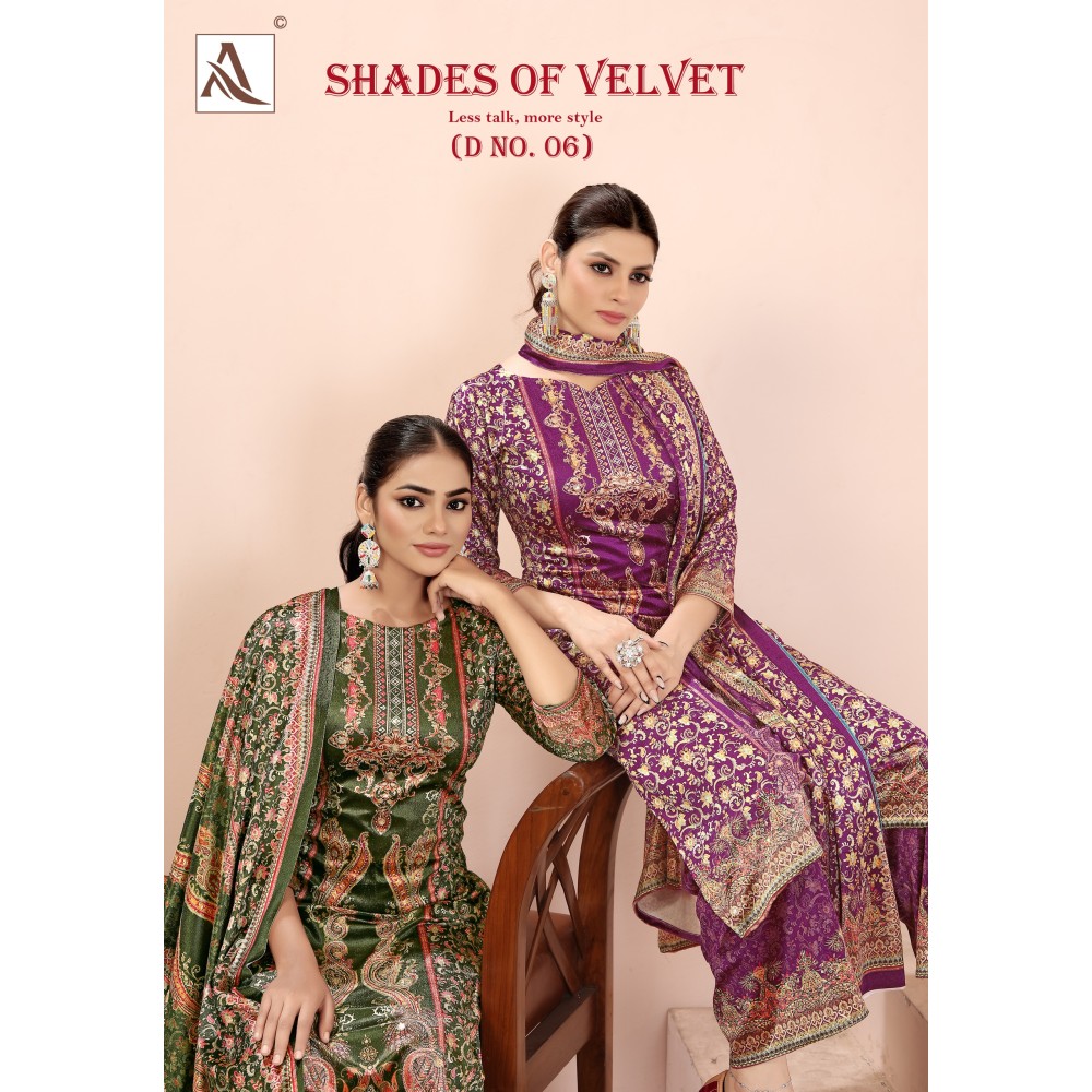SHADE OF VELVET 6 ALOK (winter Collection)