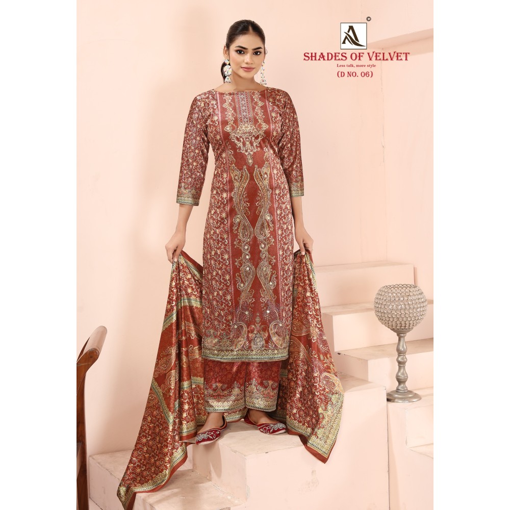 SHADE OF VELVET 6 ALOK (winter Collection)
