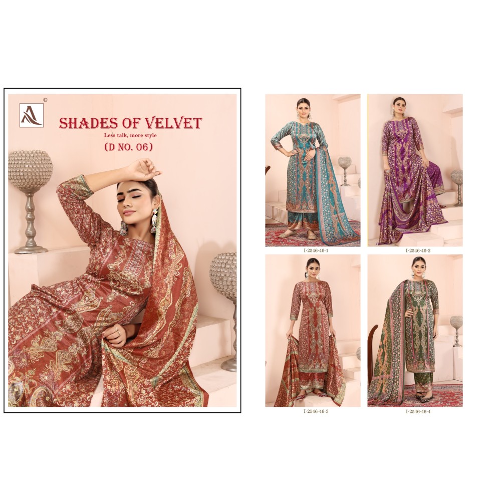 SHADE OF VELVET 6 ALOK (winter Collection)
