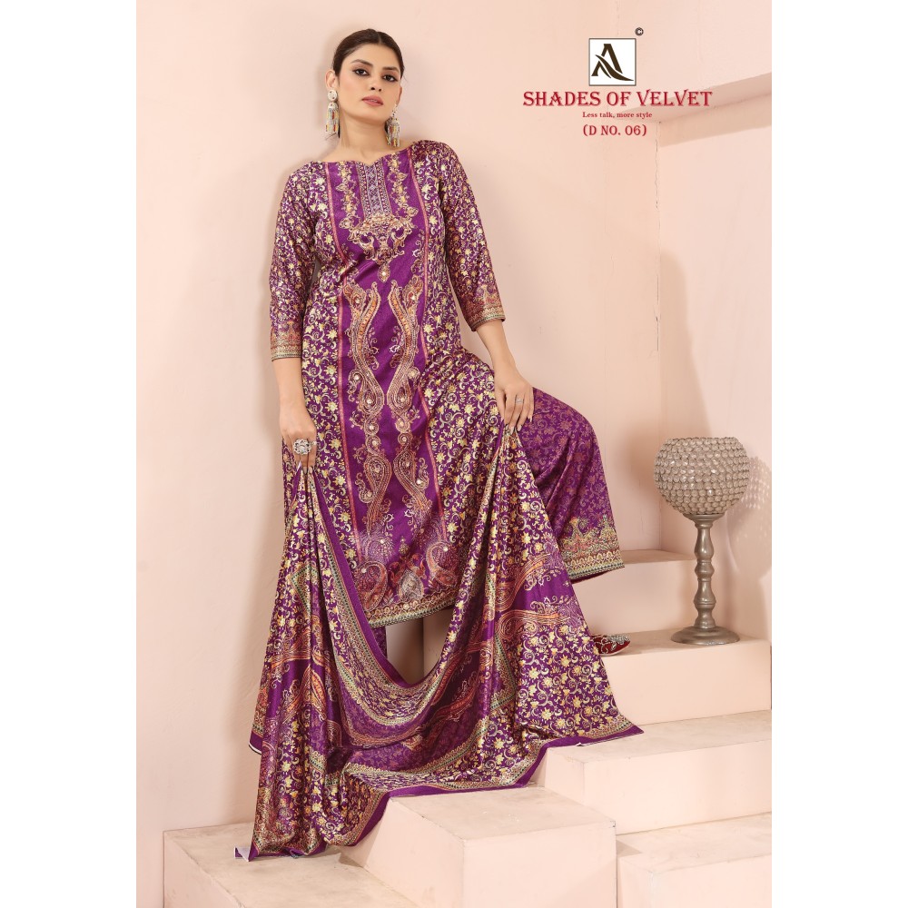 SHADE OF VELVET 6 ALOK (winter Collection)