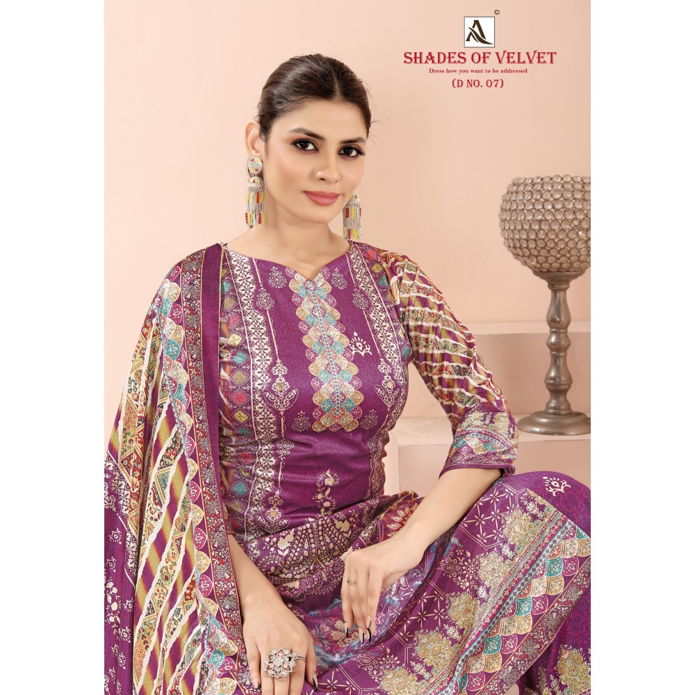 SHADE OF VELVET 7 ALOK (winter Collection)