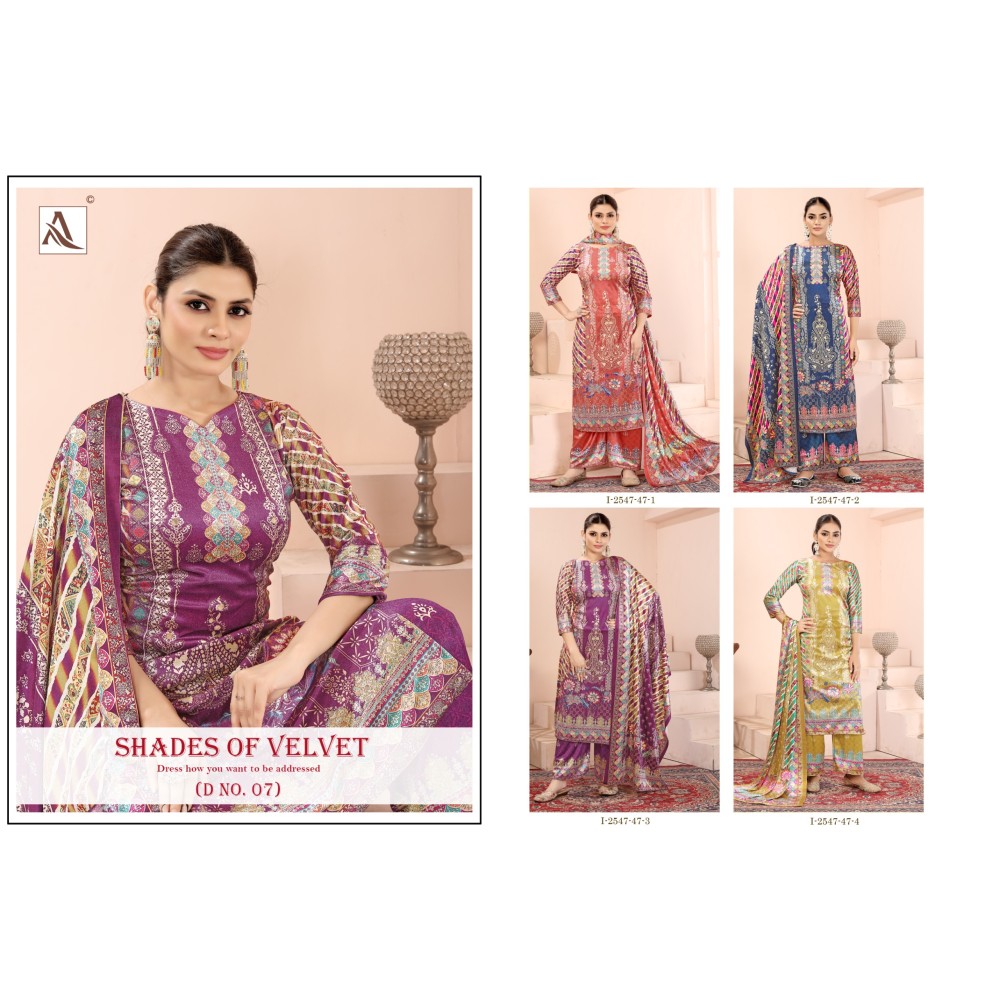 SHADE OF VELVET 7 ALOK (winter Collection)
