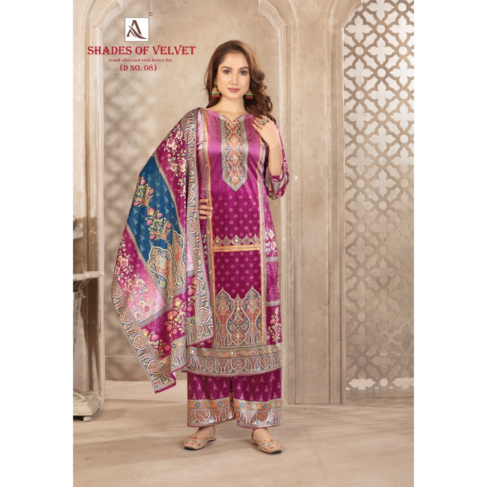 SHADE OF VELVET 8 ALOK (winter Collection)