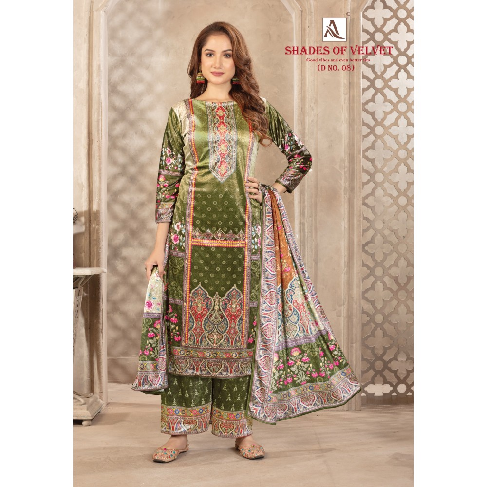 SHADE OF VELVET 8 ALOK (winter Collection)