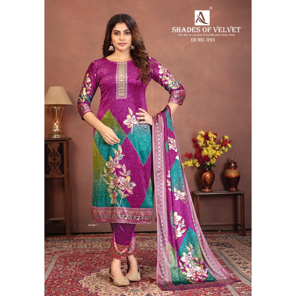 SHADE OF VELVET 9 ALOK (winter Collection)