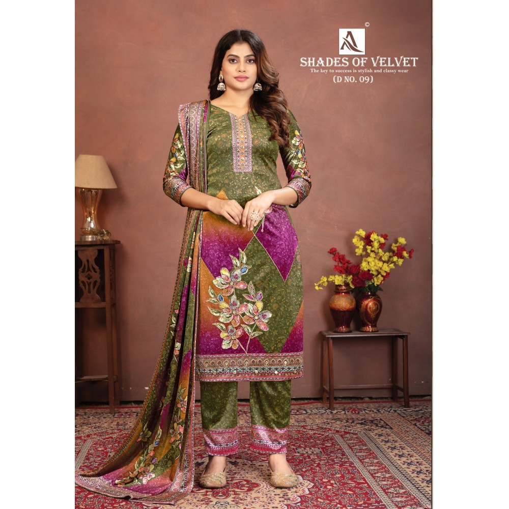 SHADE OF VELVET 9 ALOK (winter Collection)