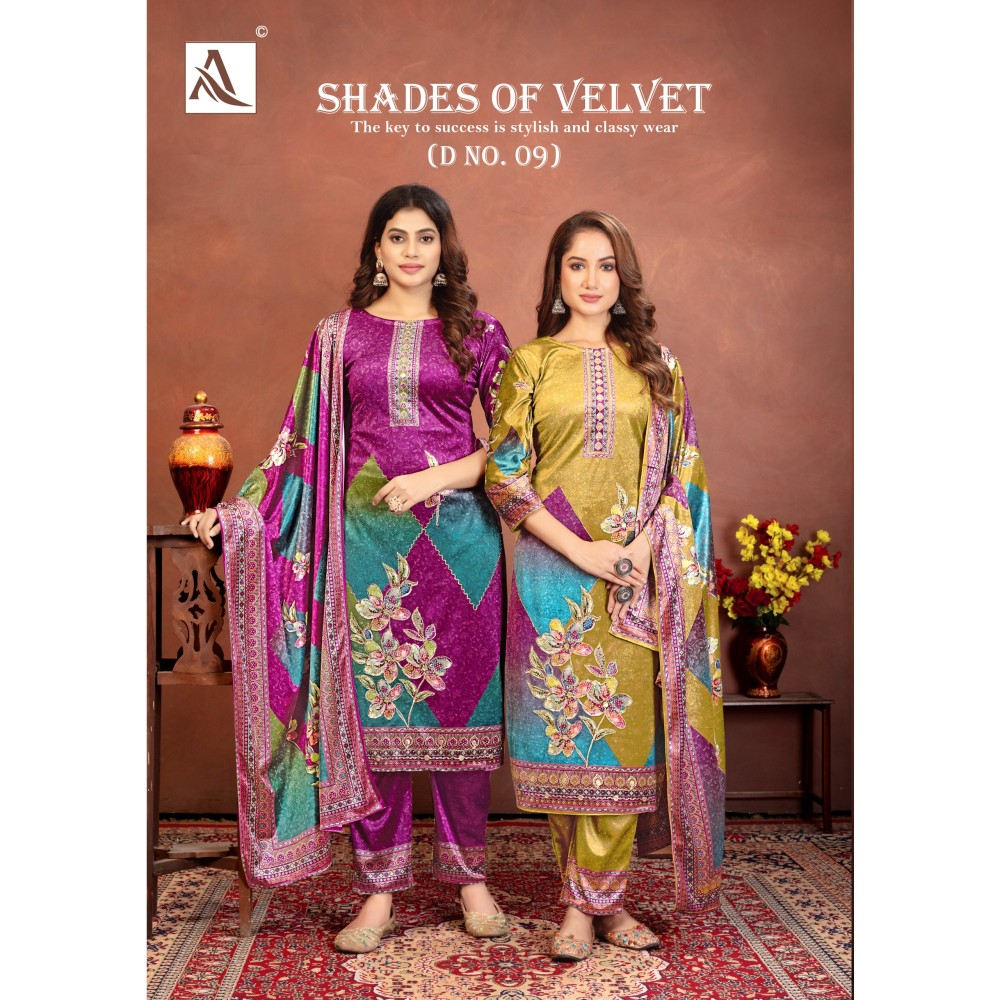 SHADE OF VELVET 9 ALOK (winter Collection)
