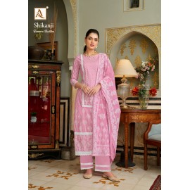 SHIKANJI ALOK SUITS (Cotton Dupatta) 