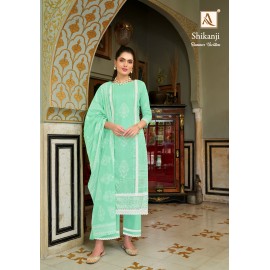 SHIKANJI ALOK SUITS (Cotton Dupatta) 