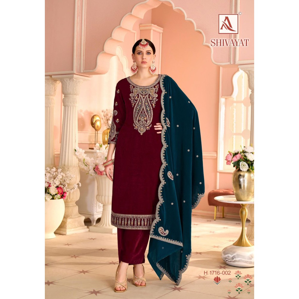 SHIVAYAT VELVET ALOK (winter Collection)