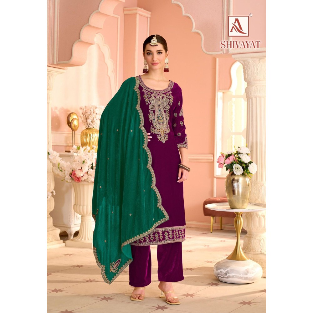 SHIVAYAT VELVET ALOK (winter Collection)