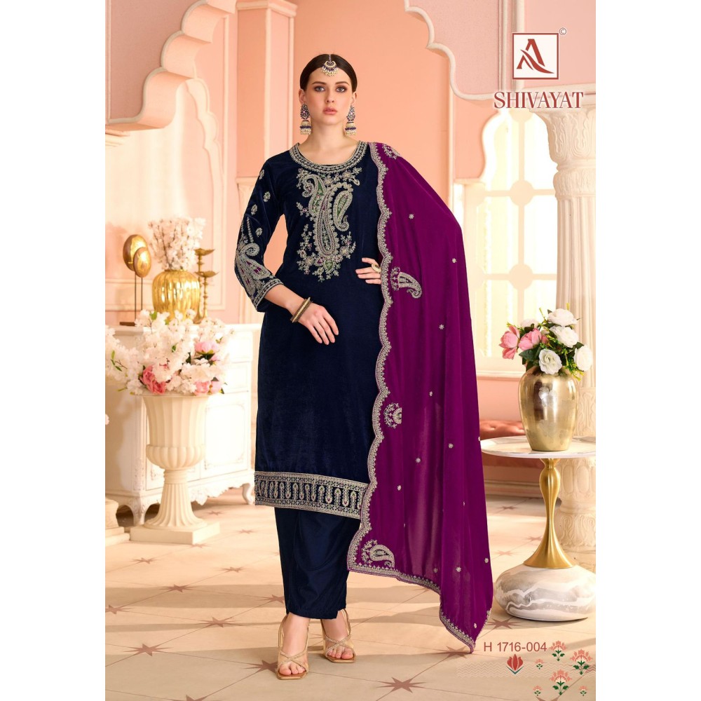 SHIVAYAT VELVET ALOK (winter Collection)