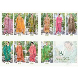 SHOBIA NAZIR ALOK SUITS  (Cotton Dupatta)