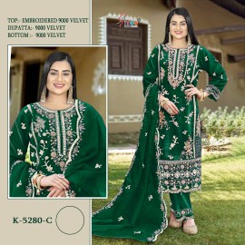 SHREE K 5280 VELVET COLOUR (Winter Collection)