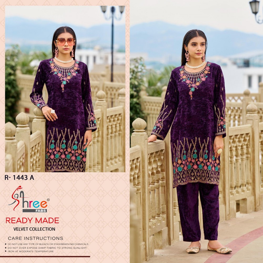 SHREE R 1443 VELVET (Winter Collection)