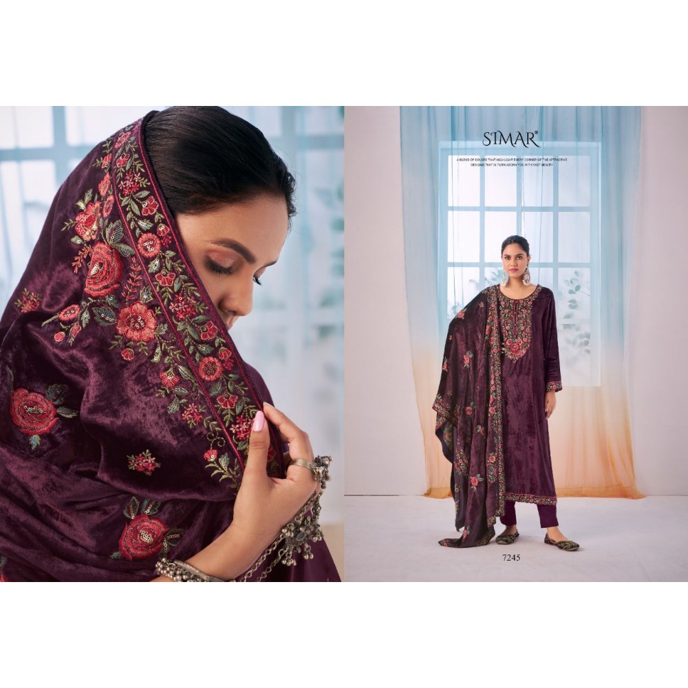 SIMAR VELVET DREAMS VELVET MUMTAZ  (Winter Collection)