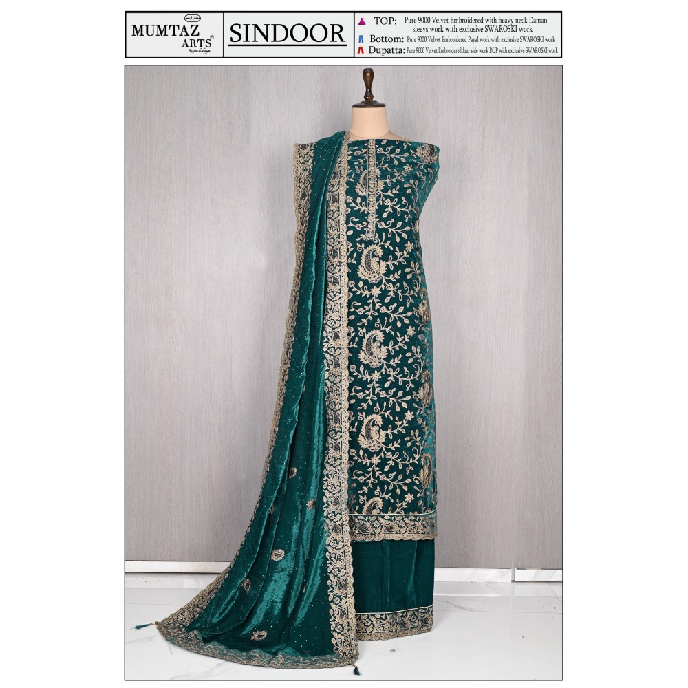 SINDOOR VELVET MUMTAZ ARTS (winter Collection)
