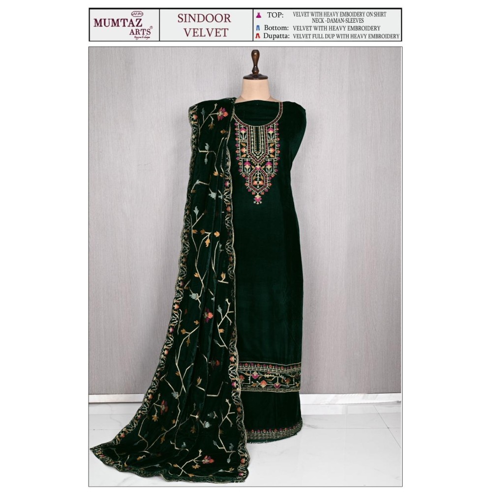 SINDOOR VELVET MUMTAZ ARTS (winter Collection)