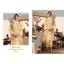 SOBIA NAZIR PREMIUM LAWN COLLETION VOL 1 SHREE (Chiffon Dupatta)