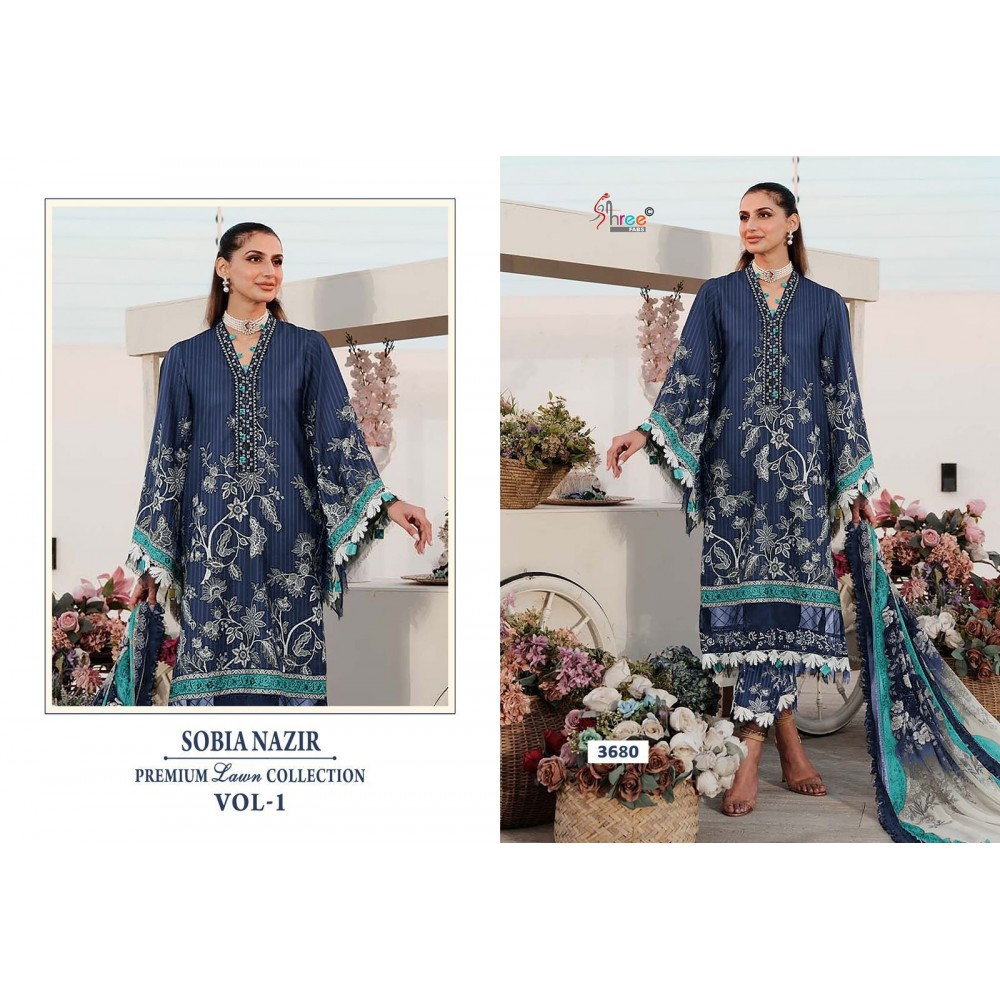 SOBIA NAZIR PREMIUM LAWN COLLETION VOL 1 SHREE (Cotton Dupatta)