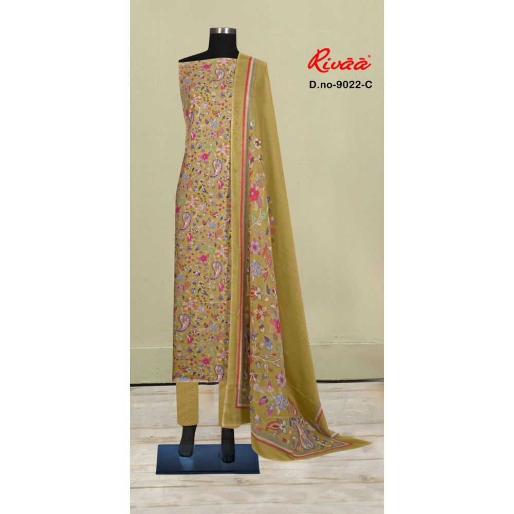 SONERI SKD 9022  (Cotton Dupatta)