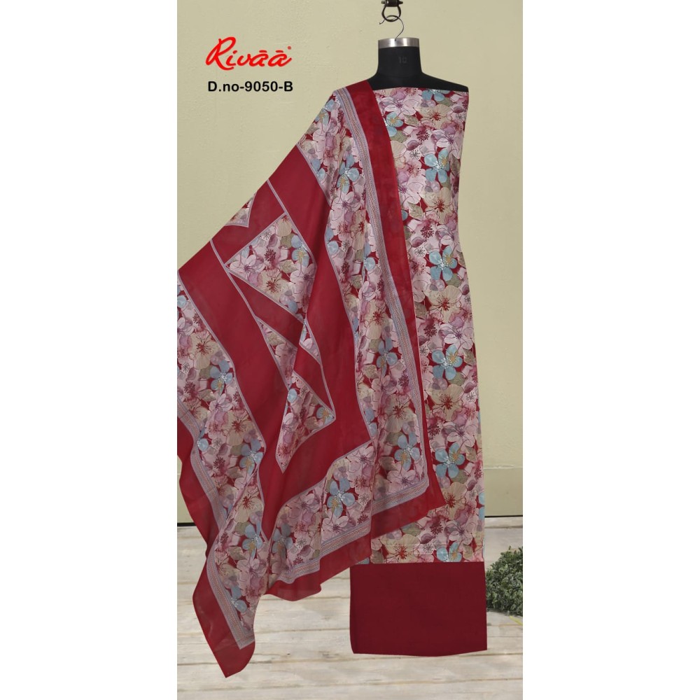 SONERI SKD 9050  (Cotton Dupatta)