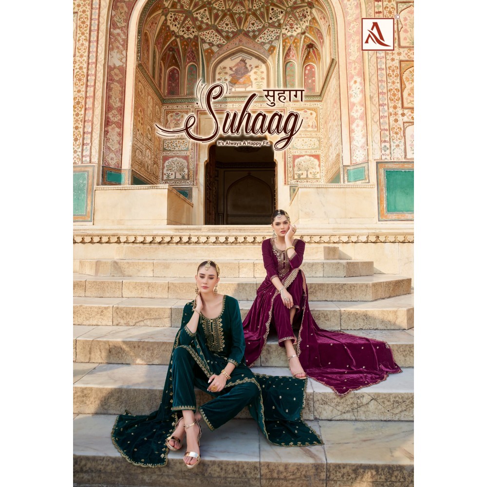 SUHAAG VELVET ALOK SUITS (Winter Collection)