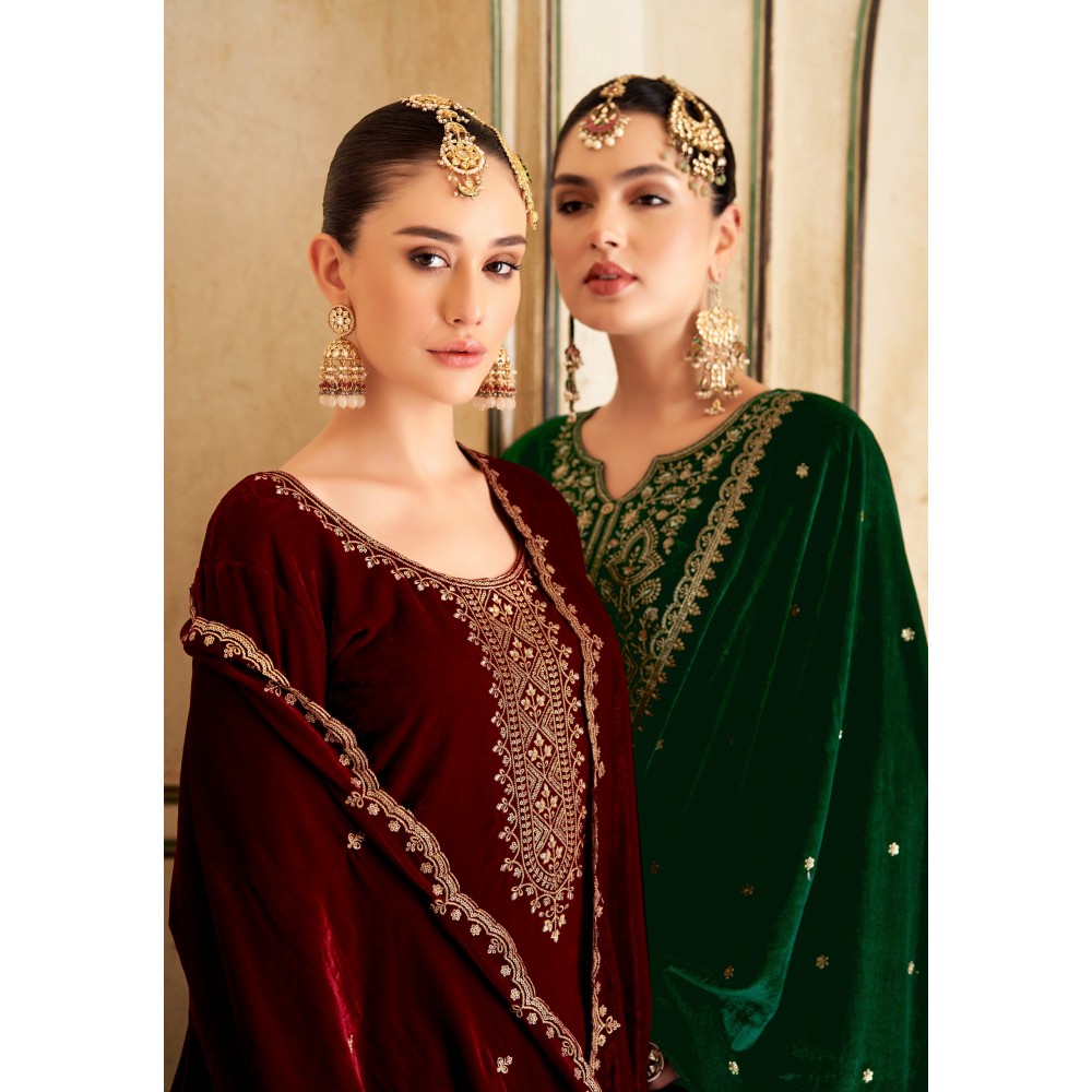 SUHAAG VELVET ALOK SUITS (Winter Collection)