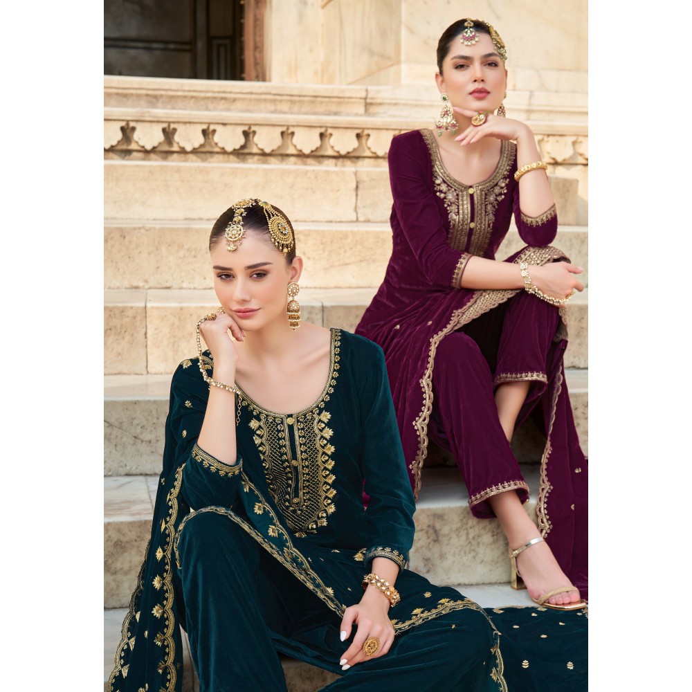 SUHAAG VELVET ALOK SUITS (Winter Collection)