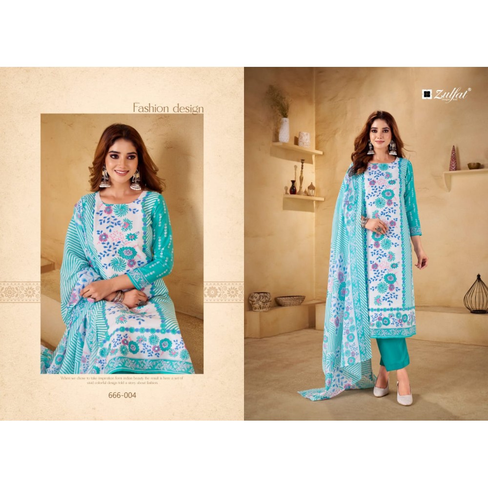 SUMMER SHINE VOL 3 ZULFAT  (Cotton Dupatta)