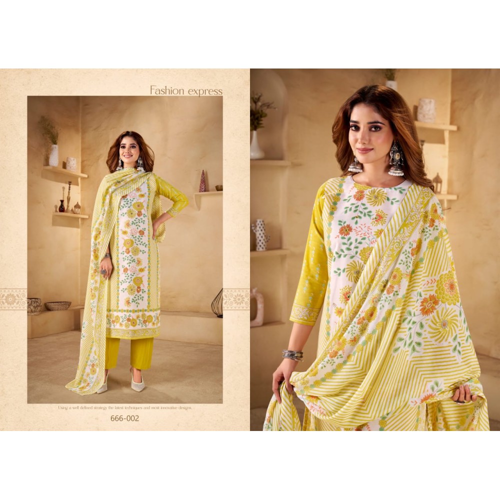 SUMMER SHINE VOL 3 ZULFAT  (Cotton Dupatta)