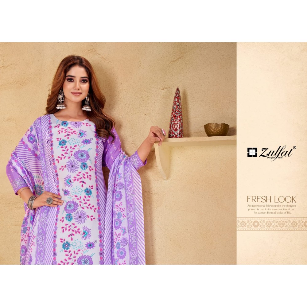 SUMMER SHINE VOL 3 ZULFAT  (Cotton Dupatta)