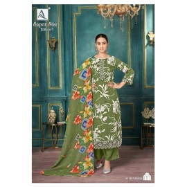 SUPER STAR 5 ALOK SUITS (Cotton Dupatta)
