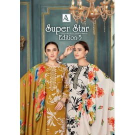 SUPER STAR 5 ALOK SUITS (Cotton Dupatta)