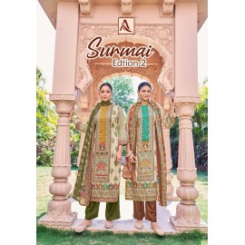 SURMAI 2 ALOK SUITS (Cotton Dupatta)