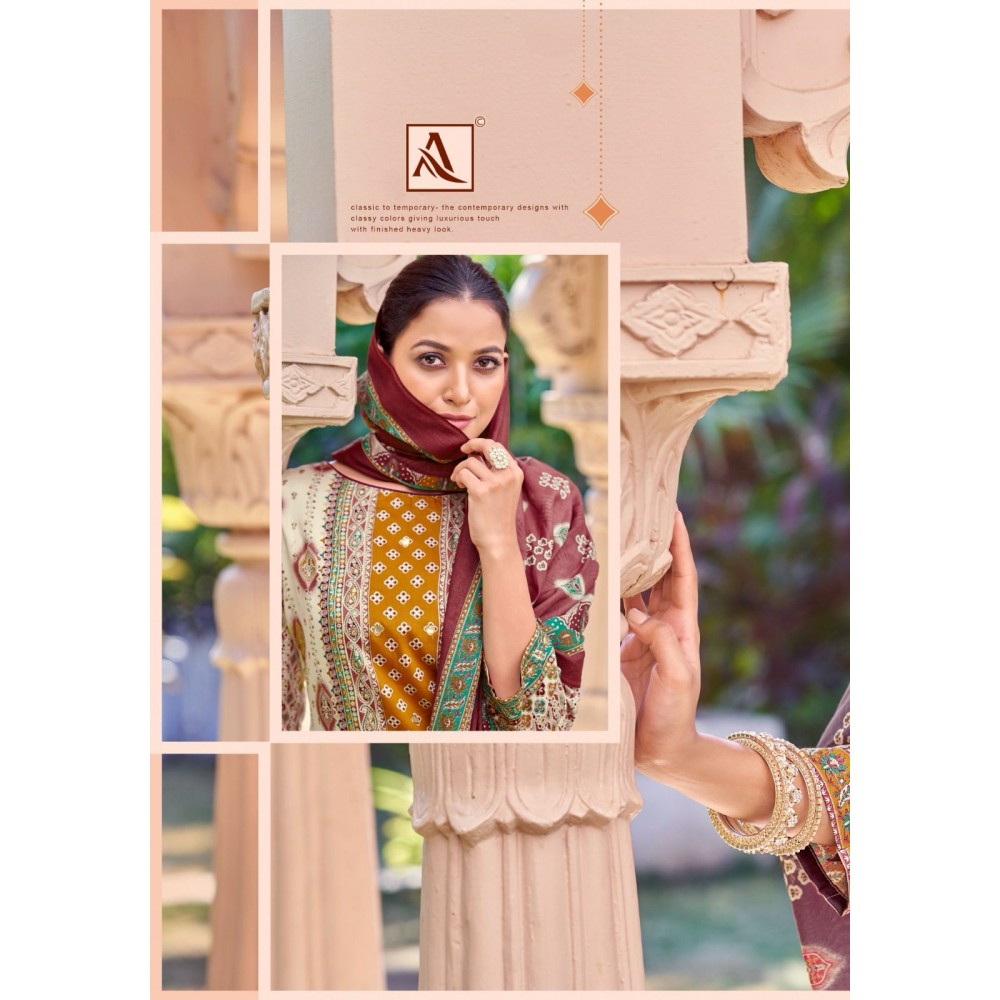 SURMAI 2 ALOK SUITS (Cotton Dupatta)