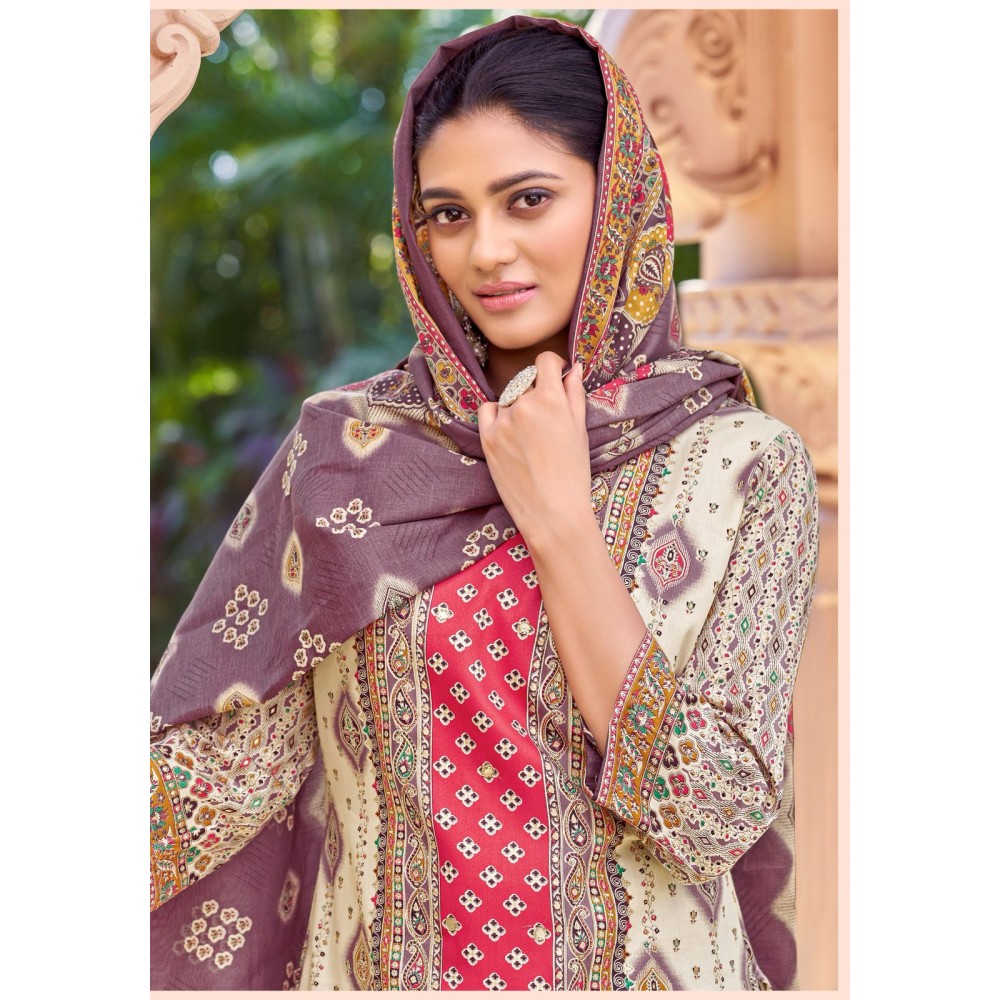SURMAI 2 ALOK SUITS (Cotton Dupatta)
