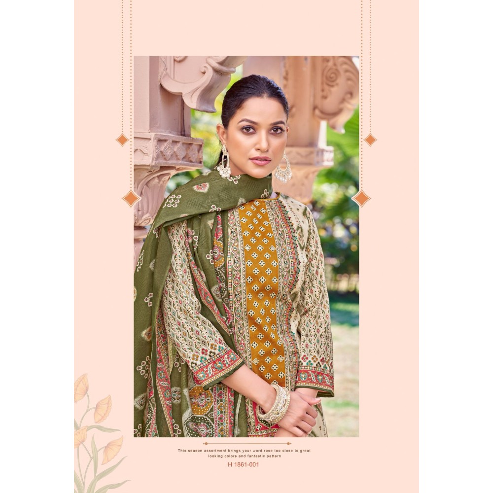 SURMAI 2 ALOK SUITS (Cotton Dupatta)
