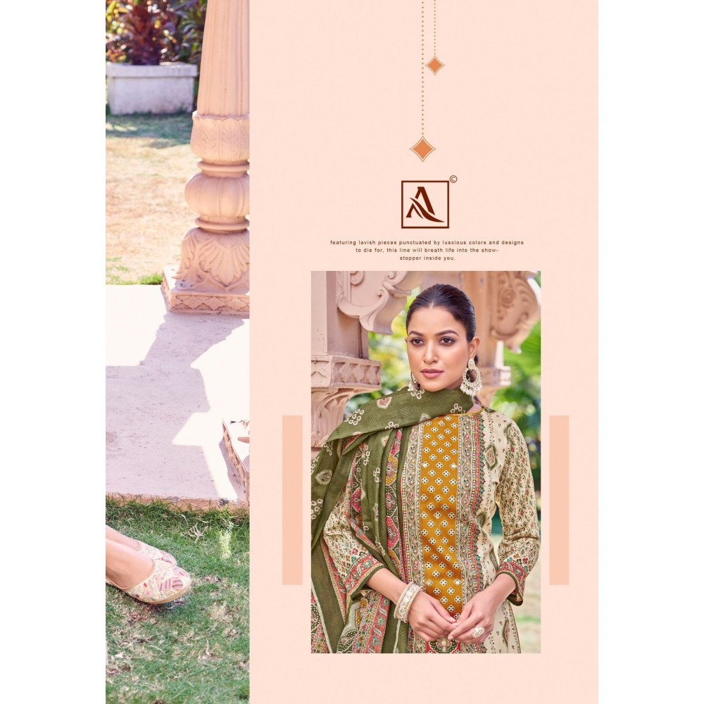 SURMAI 2 ALOK SUITS (Cotton Dupatta)