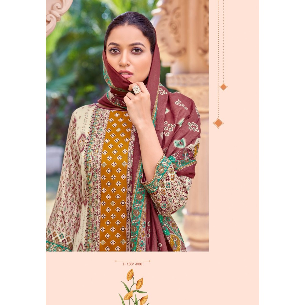 SURMAI 2 ALOK SUITS (Cotton Dupatta)