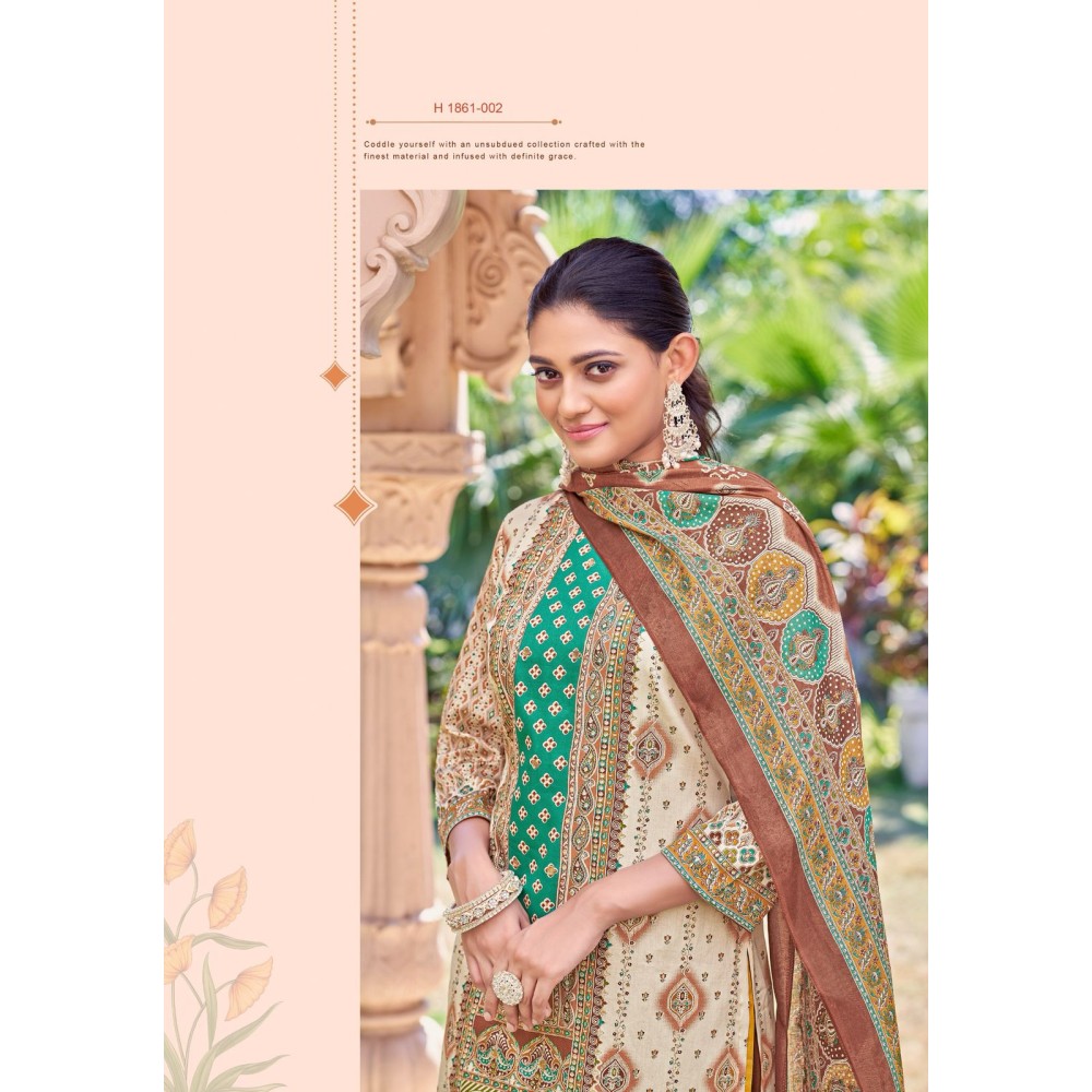 SURMAI 2 ALOK SUITS (Cotton Dupatta)
