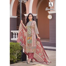 SURMAI ALOK SUITS (Cotton Dupatta)