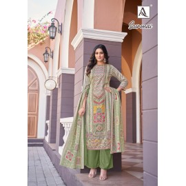 SURMAI ALOK SUITS (Cotton Dupatta)