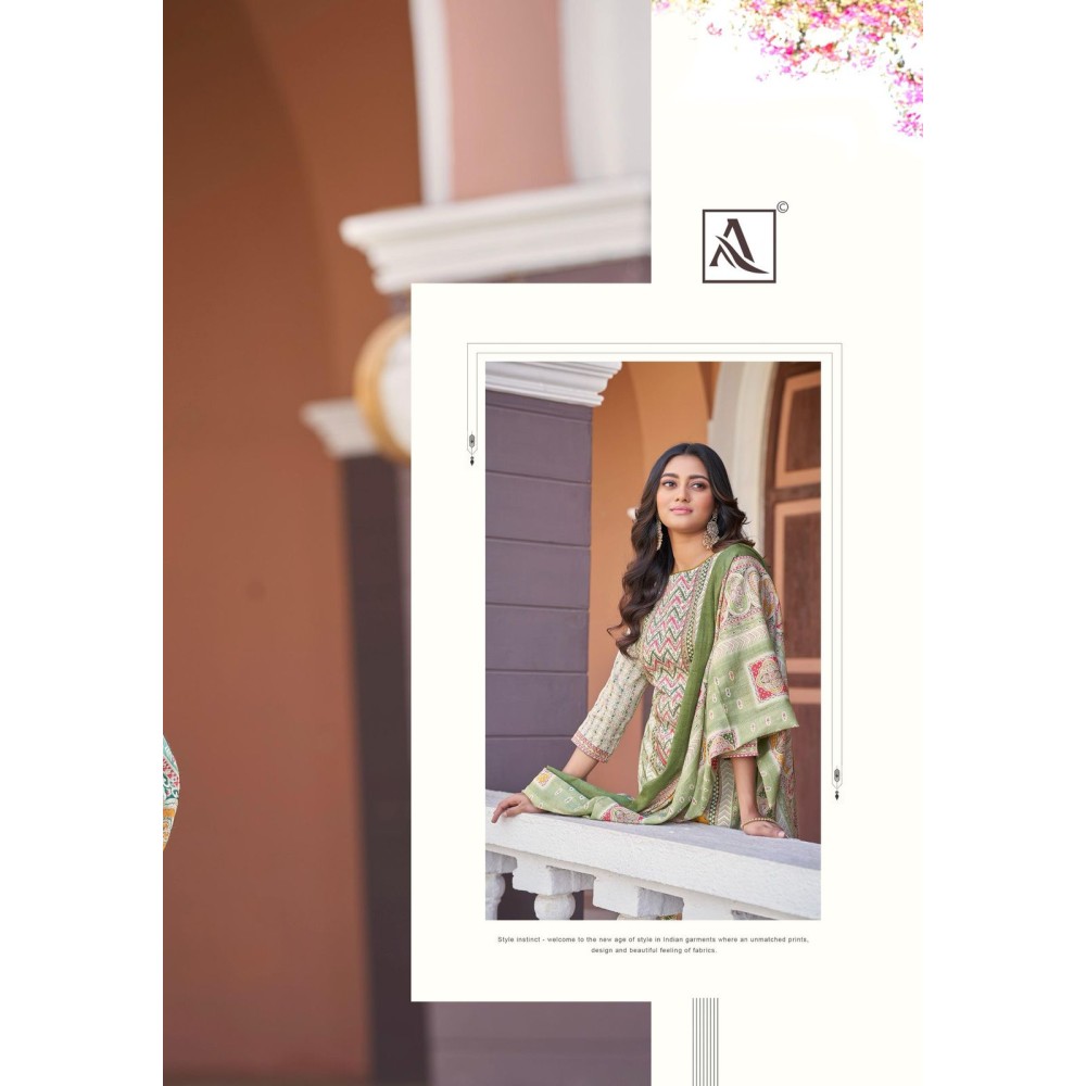 SURMAI ALOK SUITS (Cotton Dupatta)