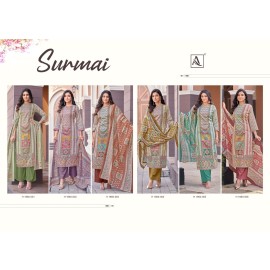 SURMAI ALOK SUITS (Cotton Dupatta)